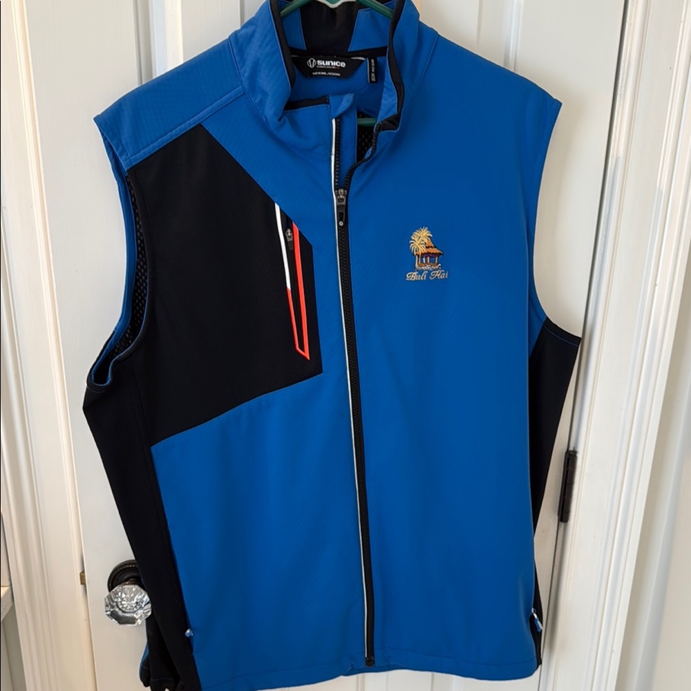 Sunice Men's Blue and Black Vest